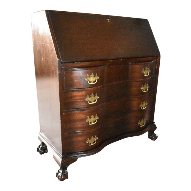 Antique Rockford Furniture Mahogany Drop Front Secretary Desk Chairish