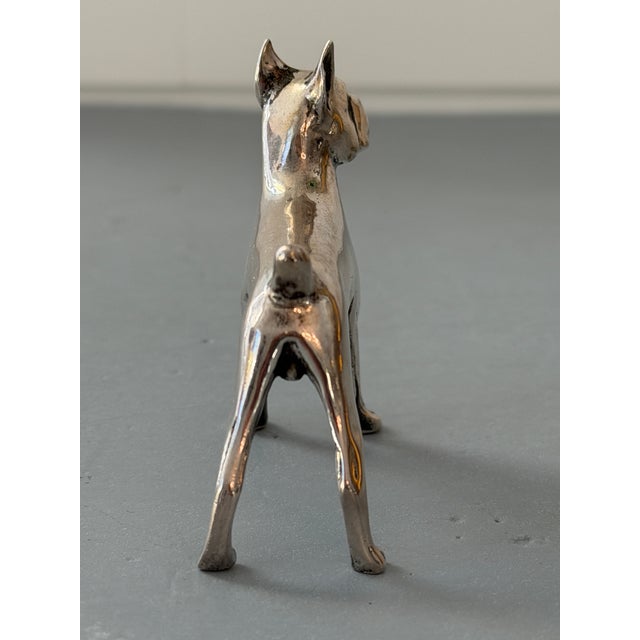 Vintage S. Kirk & Sons Miniature Sterling Silver Boxer Figurine For Sale - Image 12 of 12