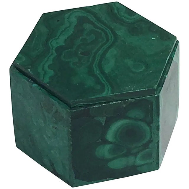This malachite box was designed in the 1950s.