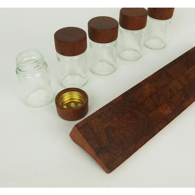Teak Spice Rack from Digsmed, Set of 6 For Sale - Image 9 of 11