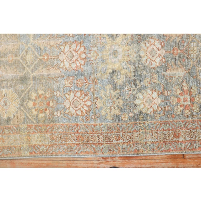 A scatter size early 20th century Persian Malayer rug in washed-out neutral tones Measures: 2'10" x 4'8".