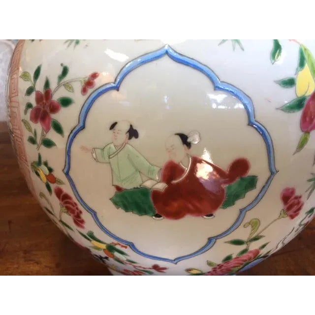 Vintage Chinese Gourd Form Famille Rose Vases - A Pair For Sale - Image 4 of 13