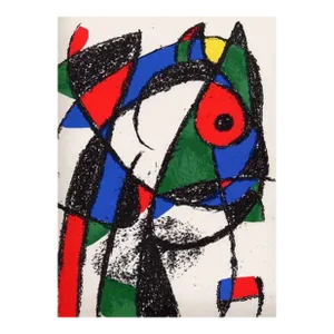 1975 Joan Miro Original Lithograph V2-1 Mourlot