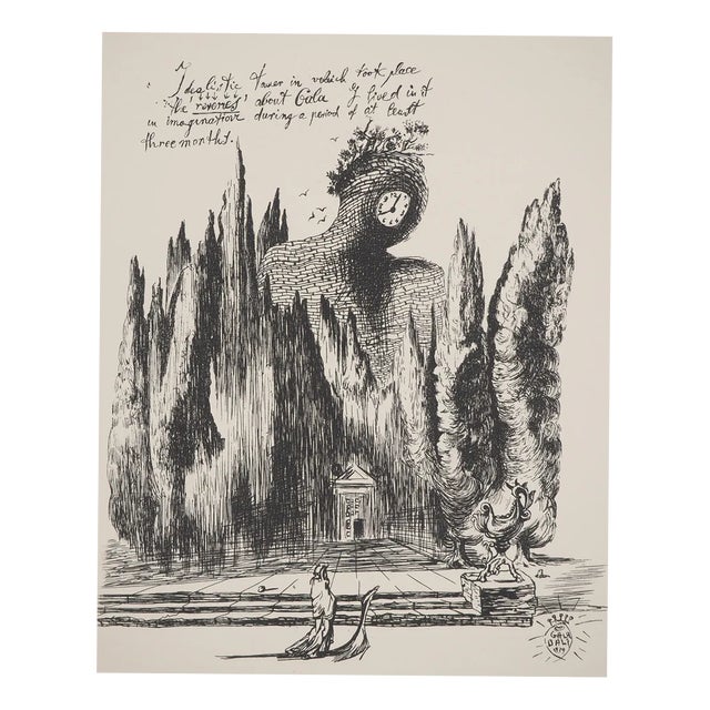 Salvador DALI, Tour for Gala, Engraving For Sale