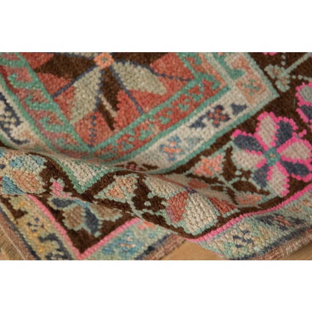1960s Vintage Distressed Oushak Square Rug Mat - 1'7" x 1'6" For Sale - Image 5 of 7
