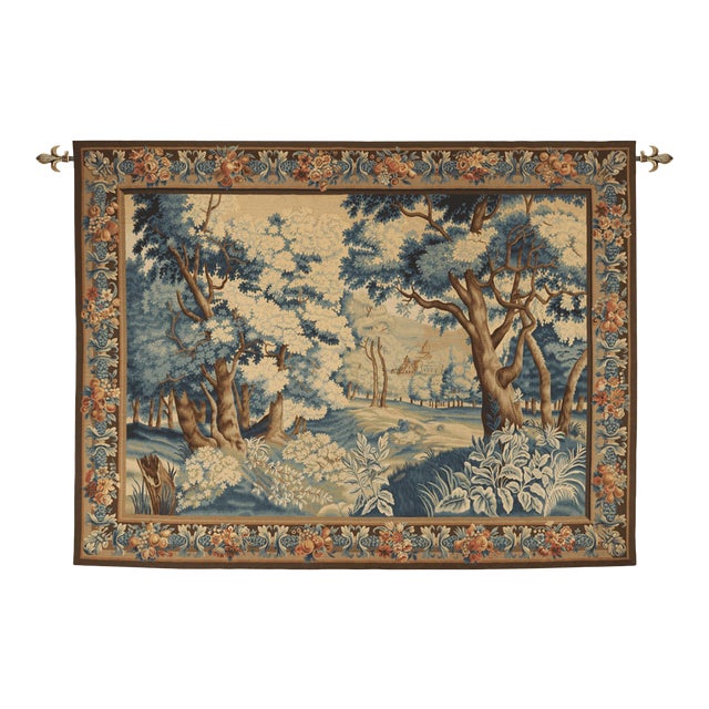 Verdure Au Grande Foret Antique Original Tapestry - 200 X 264 Cm (6’7” X 8’8”) For Sale
