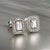Natural Sapphire Diamond Stud Earrings 14k W Gold 0.96 TCW Certified For Sale In New York - Image 6 of 16