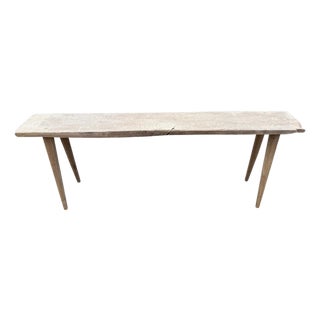 Andrianna Shamaris St. Barts Teak Wood Console Table For Sale