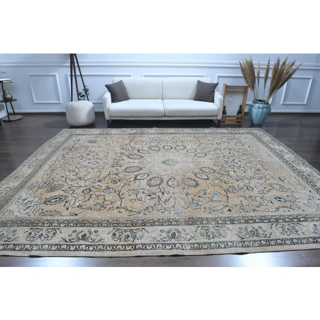 Vintage Persian Hand-Knotted area rug is a semi-antique vintage area rug. The '70s Eastern region of Anatolian's unique...