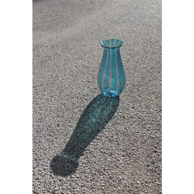 Multicolored Murano Glass Vase, 1960s For Sale - Image 10 of 11