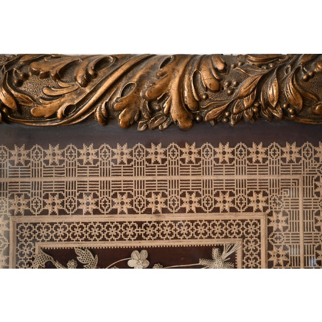 Devotional Painting, 14th Century, Perforated Paper, Framed For Sale - Image 4 of 14