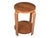 1930s French Art Deco Walnut Side Table With Sculptural Architectural Base- Fully Restored, Open Shelf For Sale In Los Angeles - Image 6 of 15