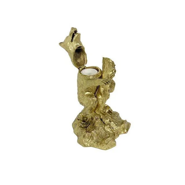 Early 20th Century 20th Century Gilt Bronze Dore Bear Inkwell For Sale - Image 5 of 10
