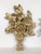 Wood Carved and Gilded Wooden Ornaments with Floral Bouquets, Set of 2 For Sale - Image 7 of 11