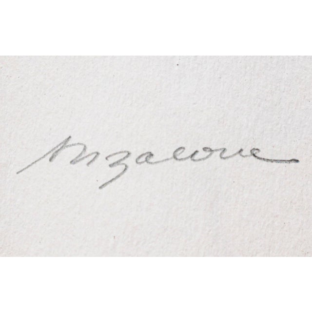 William Anzalone Black and White Abstract Figurative Drawing of Nude Female, 20th Century For Sale - Image 12 of 12