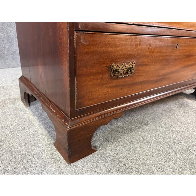 18th Century 5-Drawer Solid Mahogany Chest With Twisted Pulls For Sale - Image 9 of 15