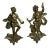 19th Century Antique French Bronze Appliques Depicting Art and Music - a Pair For Sale