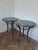 Metal French Marble and Metal Side Tables, 1930, Set of 2 For Sale - Image 7 of 7