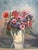Baroque 20th Century Oil on Canvas Spanish Flowers Painting, signed by Chueca For Sale - Image 3 of 6