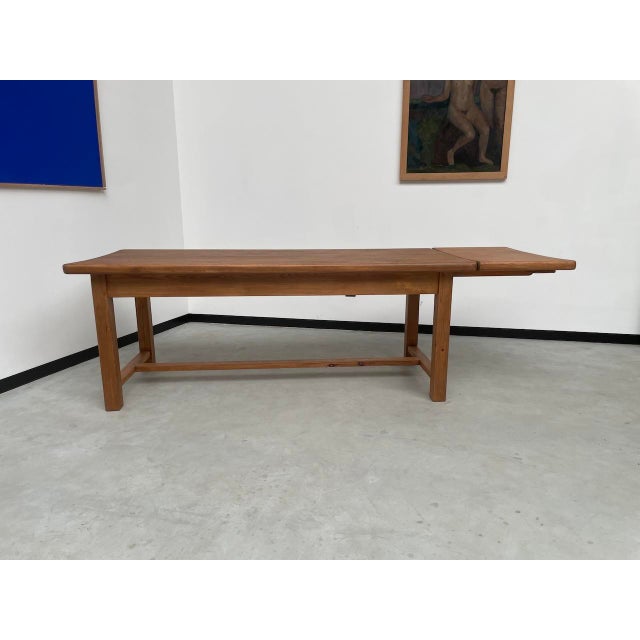 Vintage Extendable Pine Table, 1950s For Sale - Image 3 of 18
