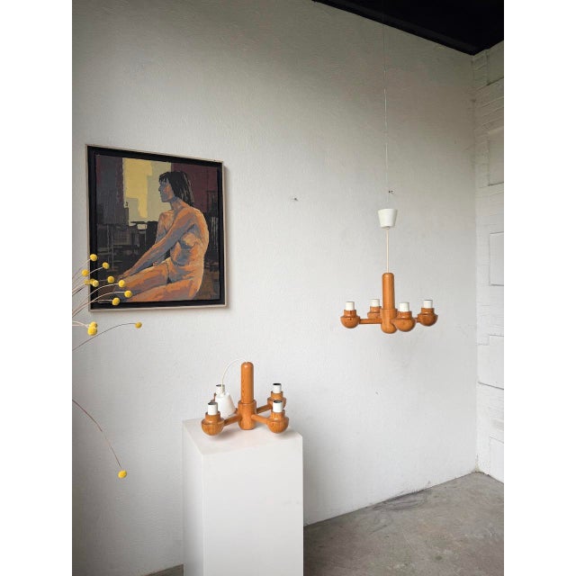 1980s Pine Pendant Lights from Ikea, 1980s, Set of 2 For Sale - Image 5 of 18