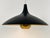 Extremely rare, highly decorative and elegant mid-century modern pendant lamp or hanging light with perforated shade and...