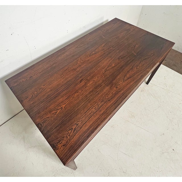 Mid-Century Modern C. 1950s Severin Hansen Model 36 Rosewood Desk for Haslev, Denmark For Sale - Image 3 of 14