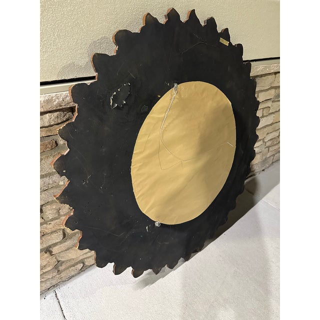 Vintage Extra Large Sunburst 52” Mirror For Sale - Image 10 of 11
