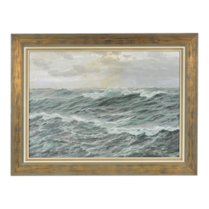 Patrick Von Kalckreuth 1892-1970 Large Seascape Mid Century Modern 37 X 48in. Framed.