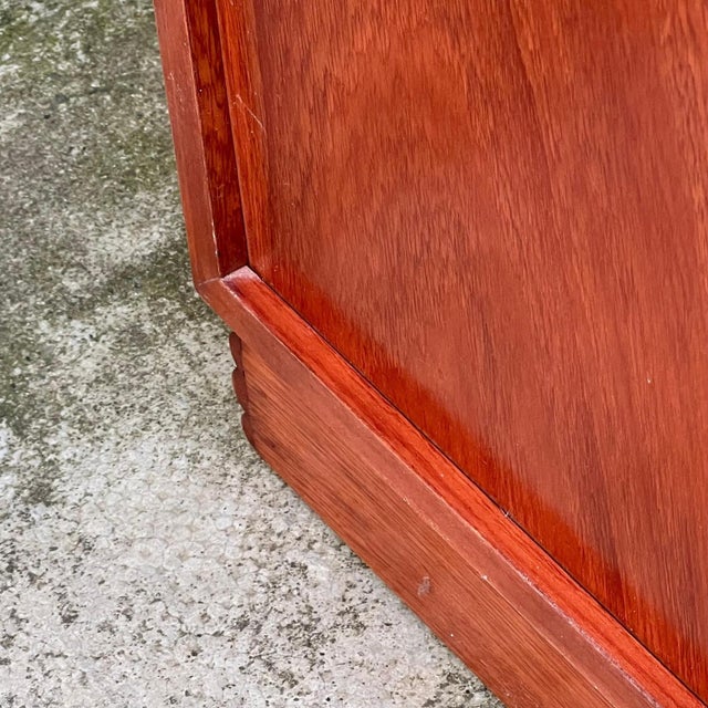 Small Wood and Rattan Cabinet, 1980s For Sale - Image 18 of 18