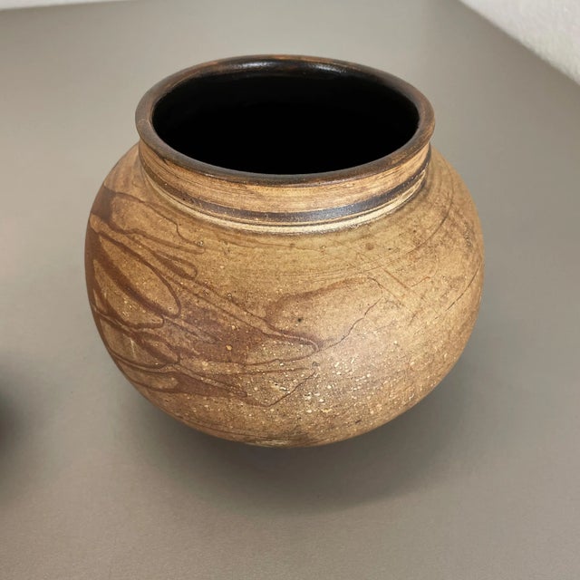 1980s Ceramic Studio Pottery Vase from Gerhard Liebenthron, Germany, 1980s, Set of 2 For Sale - Image 5 of 18