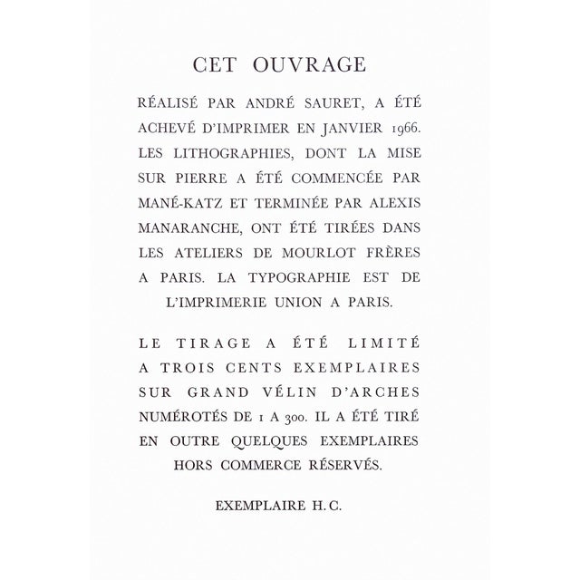 Large 1966 Emmanuel Mané-Katz Judaica Lithograph "Le Tambour" (The Drum) For Sale In New York - Image 6 of 7