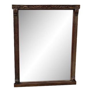 1920 Regency Style Walnut Mirror. For Sale