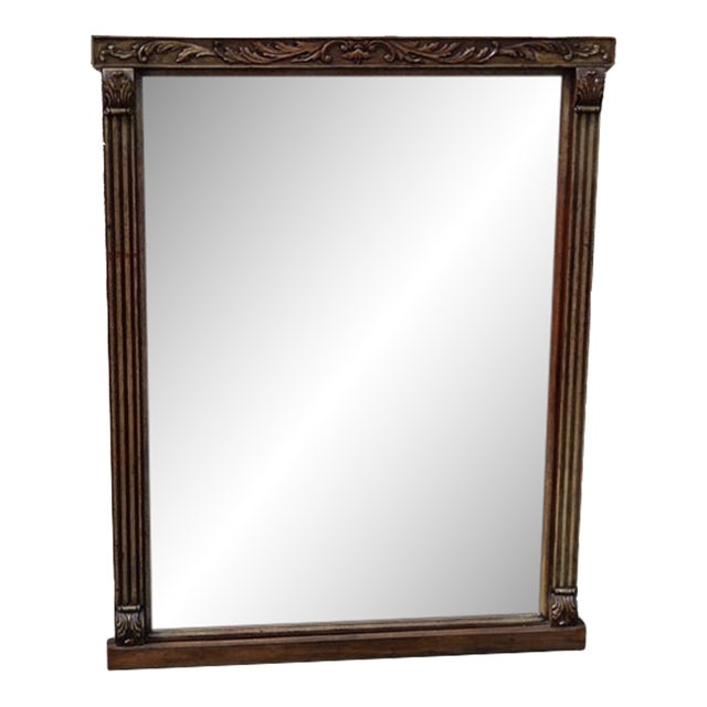 1920 Regency Style Walnut Mirror. For Sale