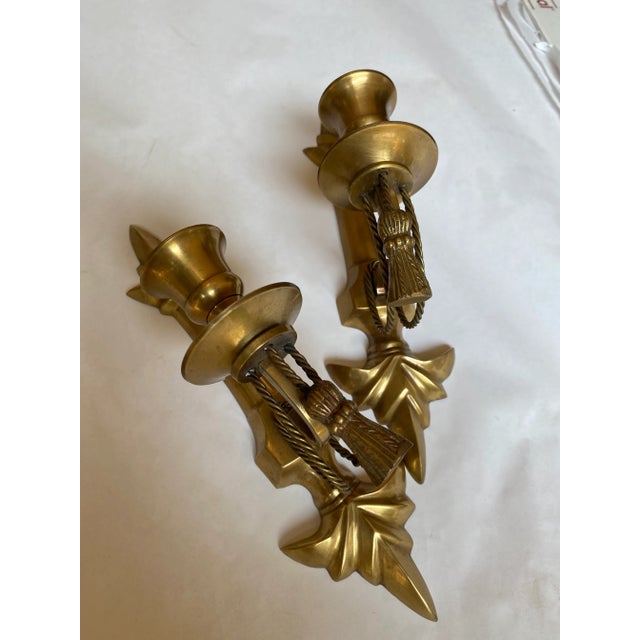 Gorgeous petite brass wall sconces. These would totally accent your home! Interior design enthusiast dream.