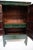 Imported Large Gem-Tone Green Lacquer Wedding Cabinet For Sale - Image 9 of 16