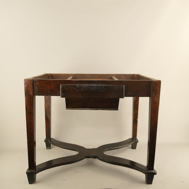 Brown 19th Century South Tyrolean Alpine Style Joggeltisch Table with Oak Top For Sale - Image 8 of 16