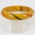 1940s Bakelite Bracelet Bangle Banana Brown With Carving For Sale - Image 5 of 5