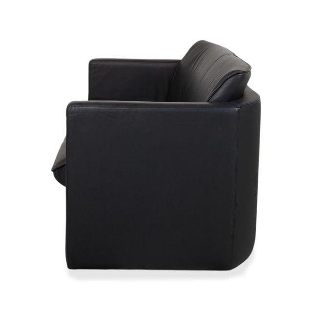 3-Seater and 2-Seater Sofas in Dark Blue Leather from Leolux, Set of 2 For Sale - Image 16 of 18