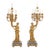 Impressive Pair 19th Century Gilded Bronze Ormolu Six-Light Figural Candelabra For Sale