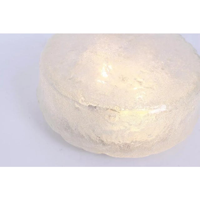 Round Murano Glass Flush Mount attributed to Limburg, Germany, 1970s For Sale - Image 6 of 8