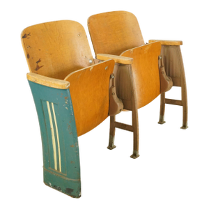 Vintage Art Deco Theater Auditorium Seats