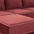 2020s Willow Berry Red with Mauve Piping Modular 5-Piece Performance Velvet LAF Sectional For Sale - Image 5 of 6