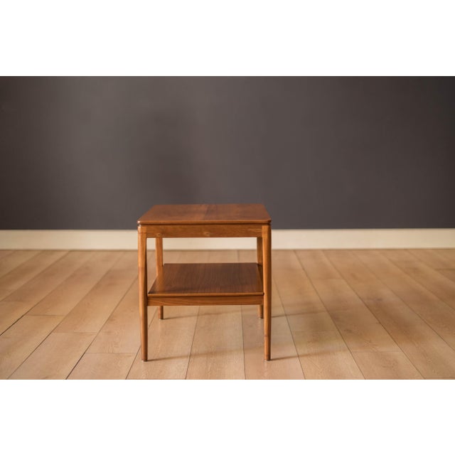 Drexel Declaration Kipp Stewart & Stewart MacDougall “Declaration” Walnut End Table for Drexel For Sale - Image 4 of 13