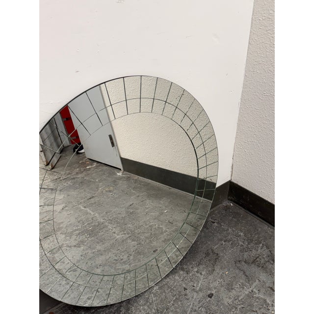 Howard Elliott Collection Round Segmented Mirrored Wall Mirror For Sale - Image 4 of 12