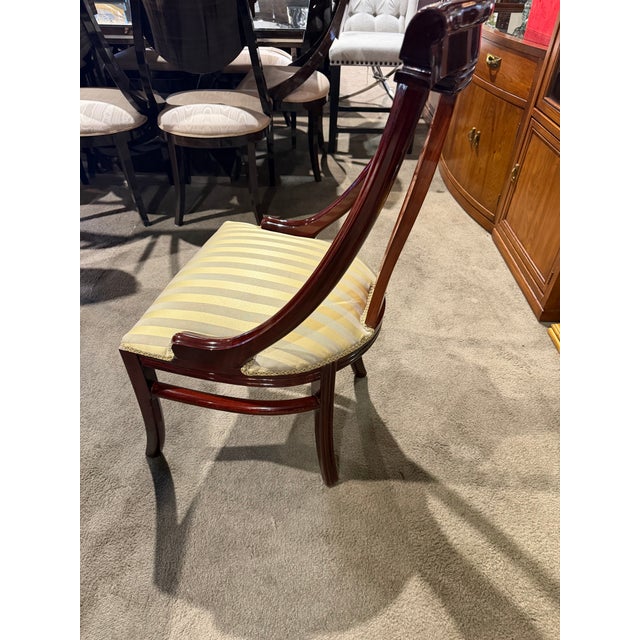 Double Pedestal Italian Inlay Dining Set - 10 Chairs For Sale - Image 9 of 11