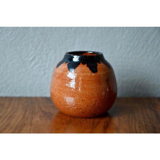 Ethnic Glazed Terracotta Ball Vases, 1970s, Set of 3 For Sale - Image 3 of 8