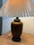 Antique Japanese Meiji Period Bas Relief Bronze Table Lamp For Sale - Image 9 of 12