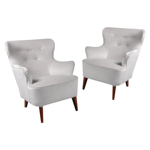 Set of Lounge Chairs by Theo Ruth for Artifort, the Netherlands, 1950s For Sale