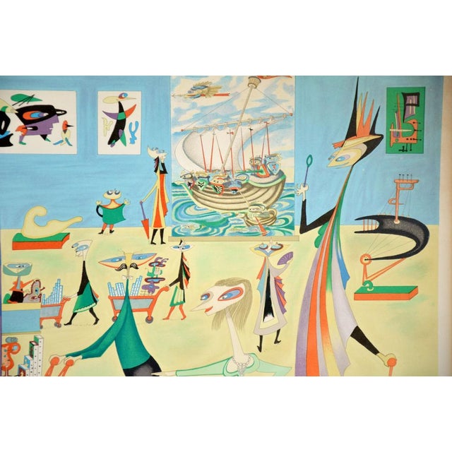 Guillermo Silva, Supermercado de Arte, 1960s, Lithograph, Framed For Sale - Image 7 of 13